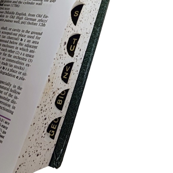 Merriam Webster's Deluxe Dictionary SIDE TABS Tenth Collegiate Edition Hardcover - Picture 9 of 16